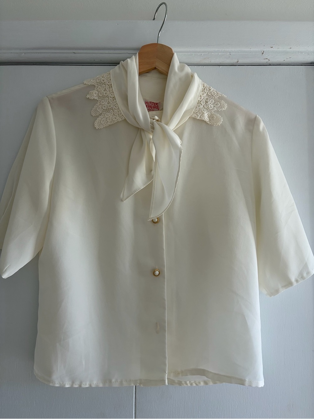 Vintage Mister Leonard Cream Blouse